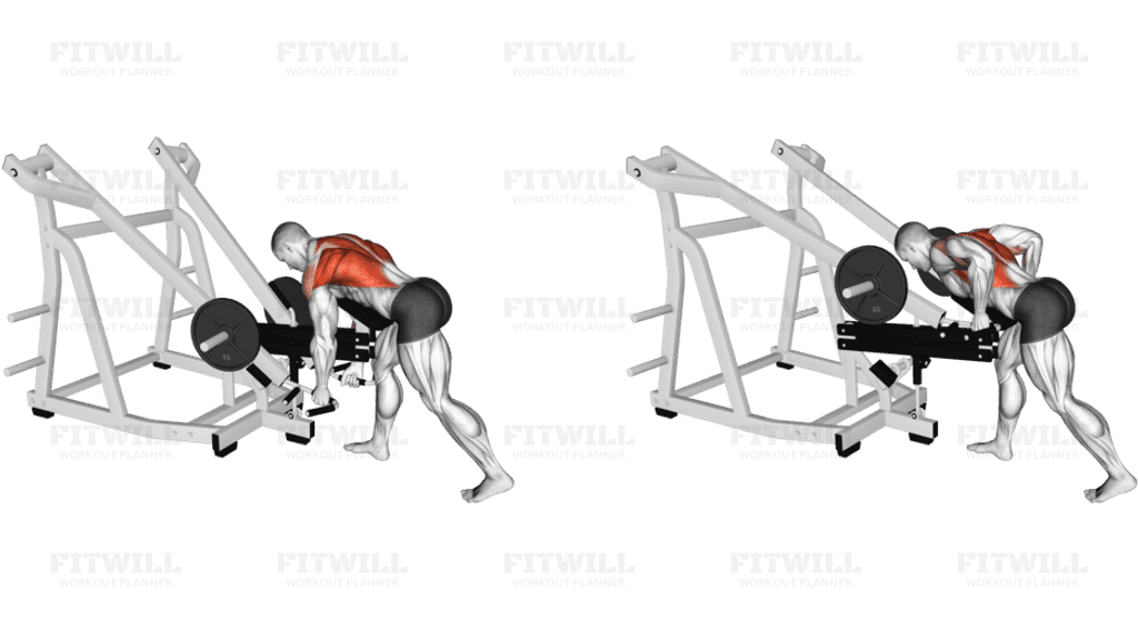 Lever Bent Over Neutral Grip Row (with chest support)