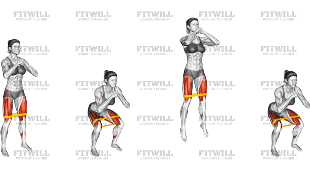 How to do Resistance Band Squat Jump Techniques, Benefits, Tips