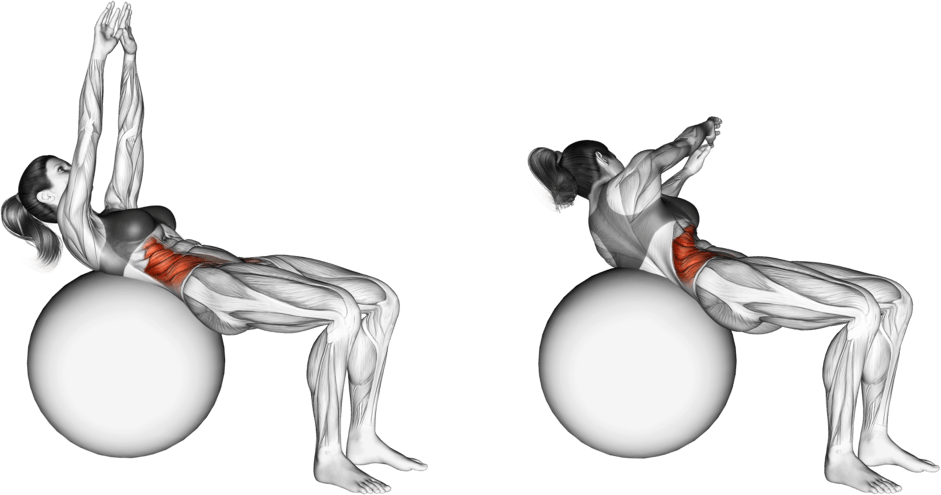 Russian Twist (on stability ball arms straight)