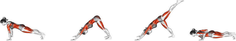 3 Leg Chatarunga Pose