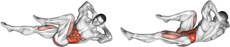 Elbow to Knee Crunches