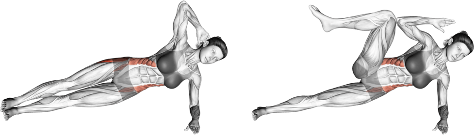 Lateral Side Plank (bent leg)