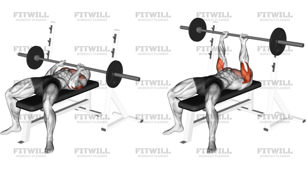 Barbell Close-Grip Bench Press