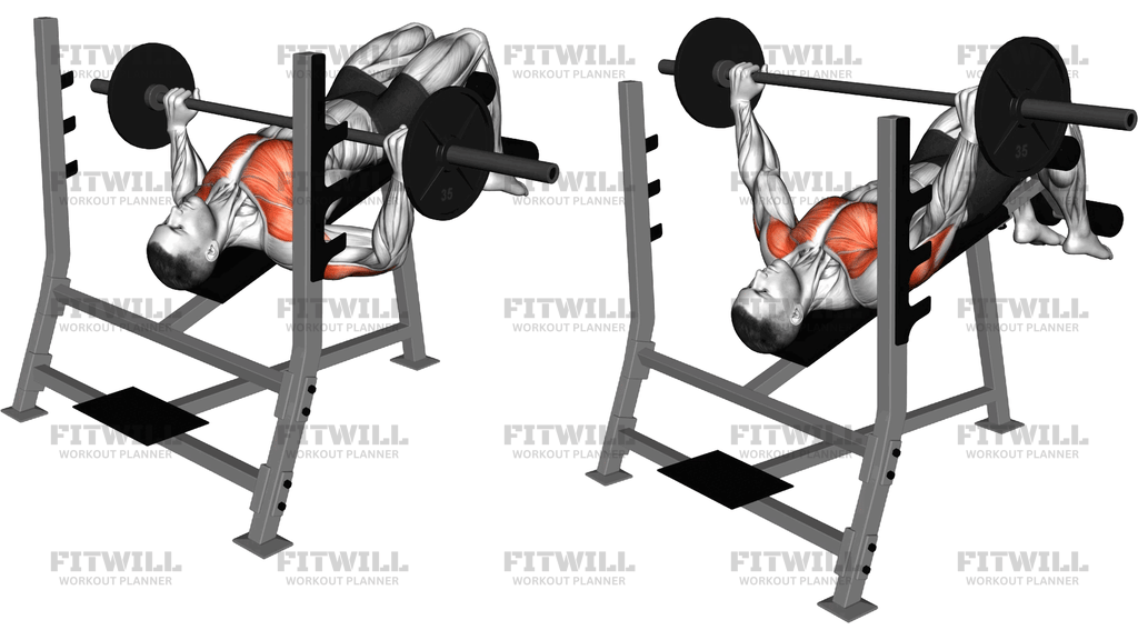 Barbell Decline Wide-Grip Press