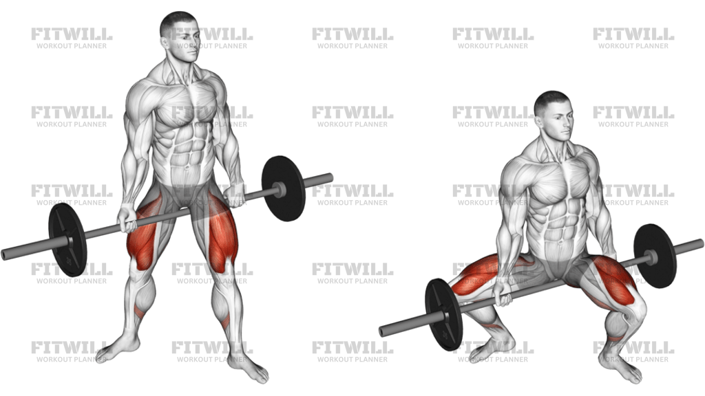 Barbell Jefferson Squat