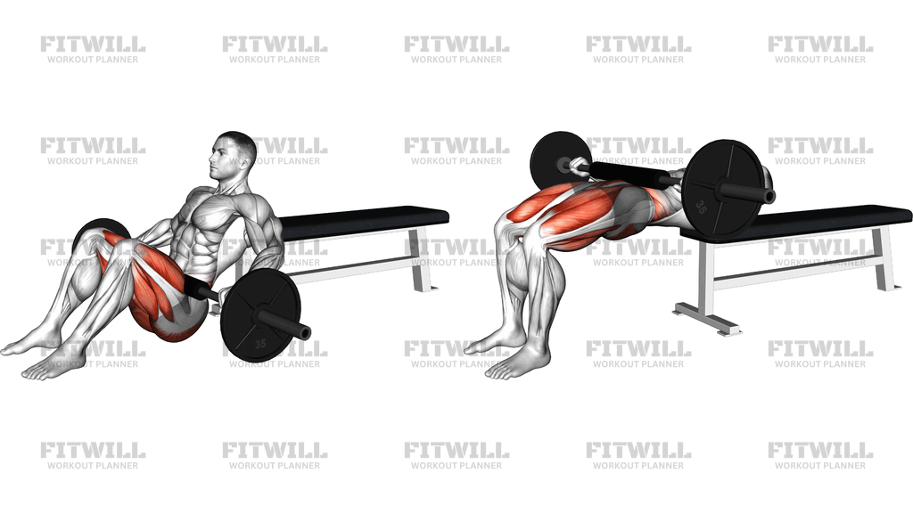 Barbell Lying Lifting On Hip