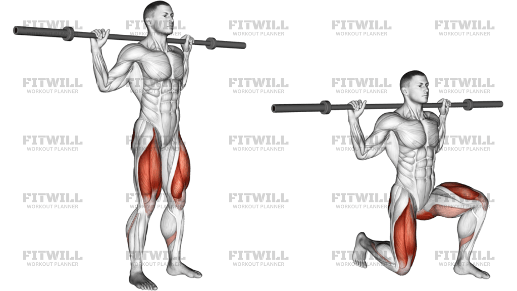 Barbell Rear Lunge