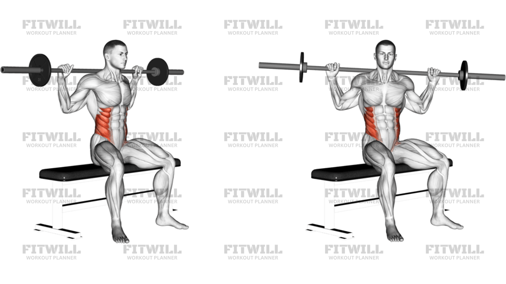 Barbell Seated Twist