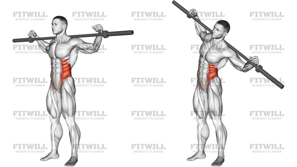 Barbell Side Bent Version 2
