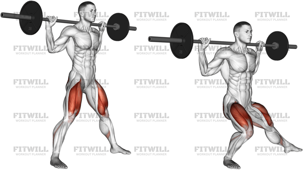 Barbell Side Split Squat Version 2