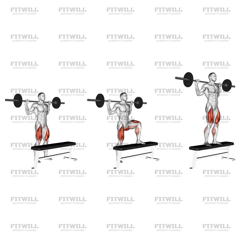 Barbell step ups hotsell