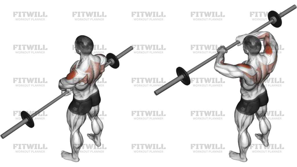 Barbell Upright Row Version 2