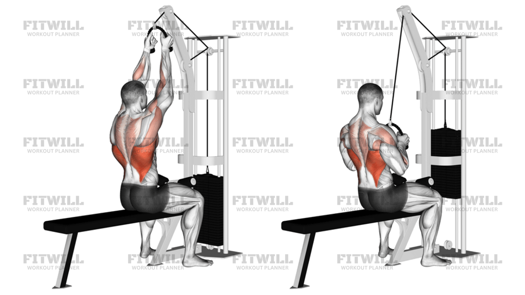 Cable Rope Lat Pulldown
