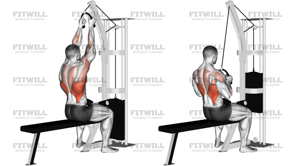 Cable Rope Lat Pulldown