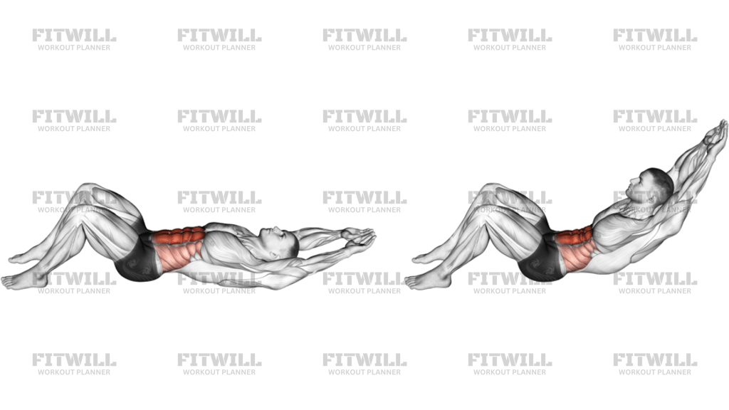 Abdominal Com Braços Estendidos