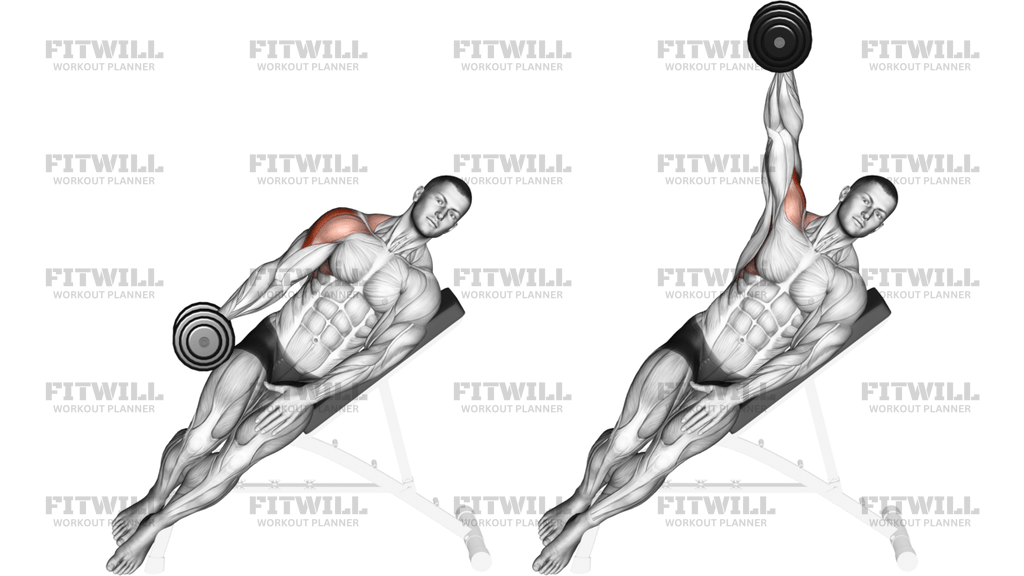 Dumbbell Incline One-Arm Lateral Raise