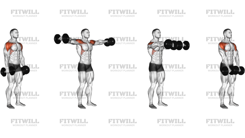 Dumbbell Lateral To Front Raise