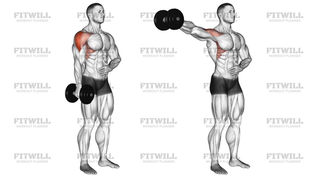 Dumbbell One-Arm Lateral Raise
