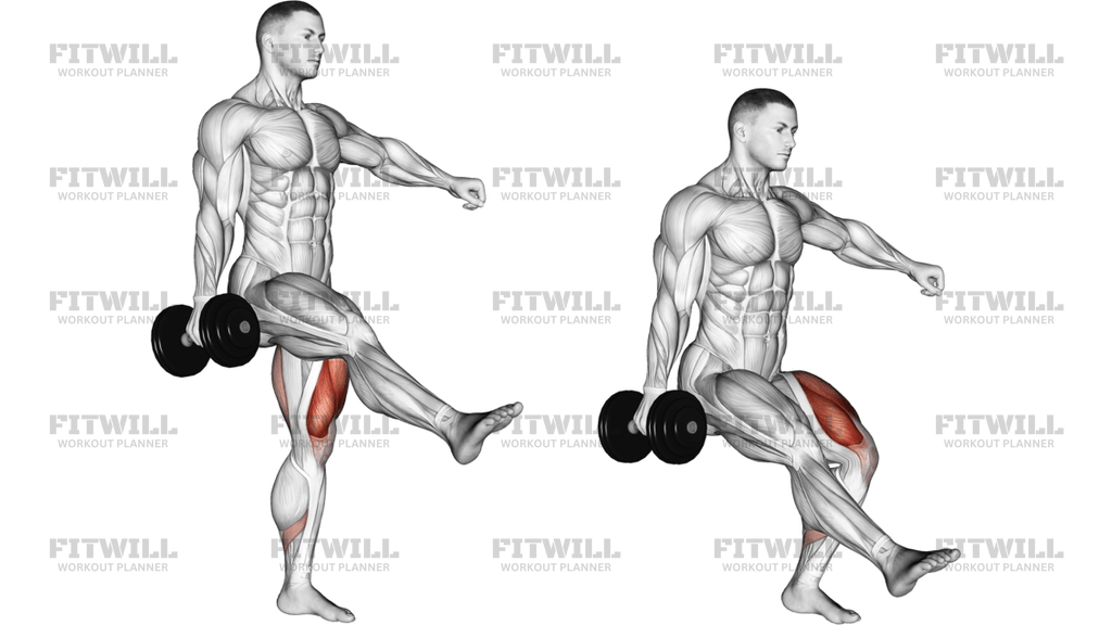 Dumbbell Single Leg Squat