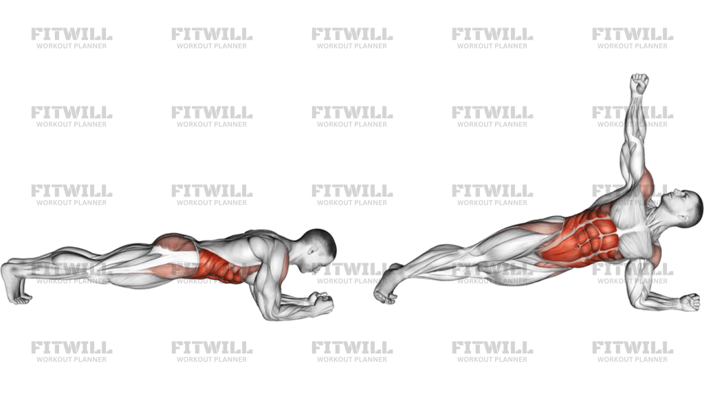 Front Plank With a Twist