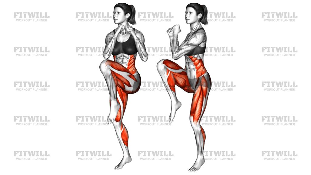High Knee Twist