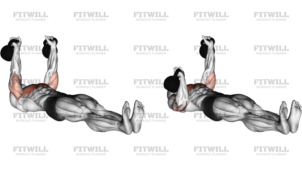 Kettlebell Alternating Press On Floor