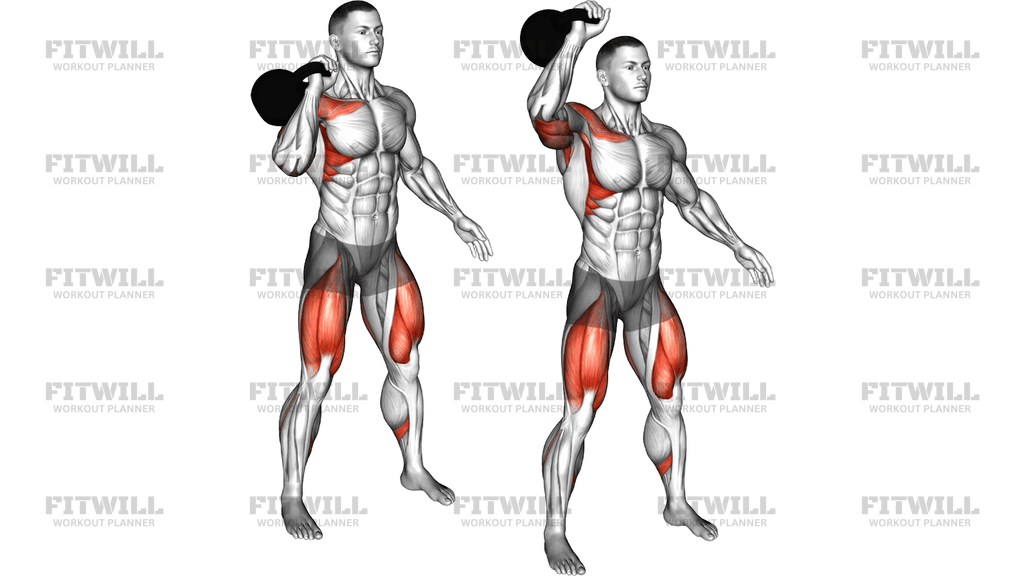 Kettlebell One-Arm Push Press
