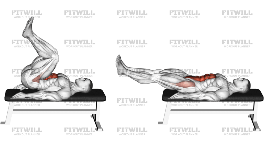 Leg Pull In Flat Bench