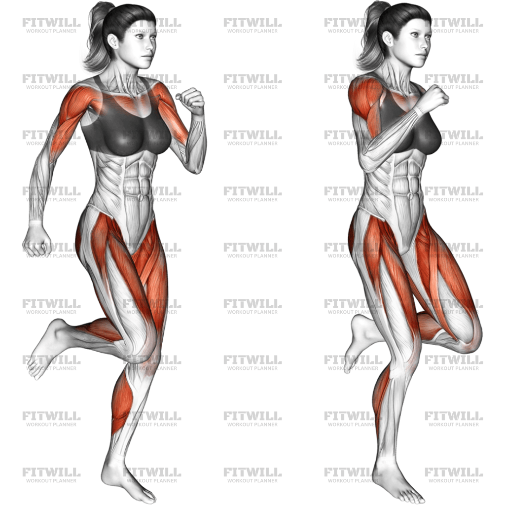 Place Jog: Exercise Guide, Video, Techniques, Benefits, How to, Muscles ...