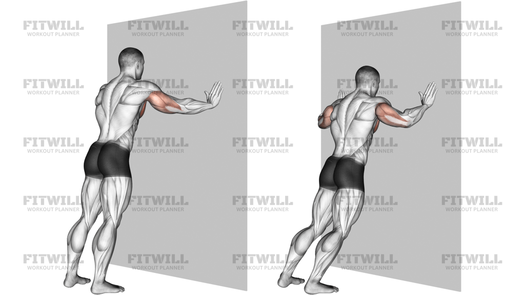 Wall Push-Up Wide-Grip