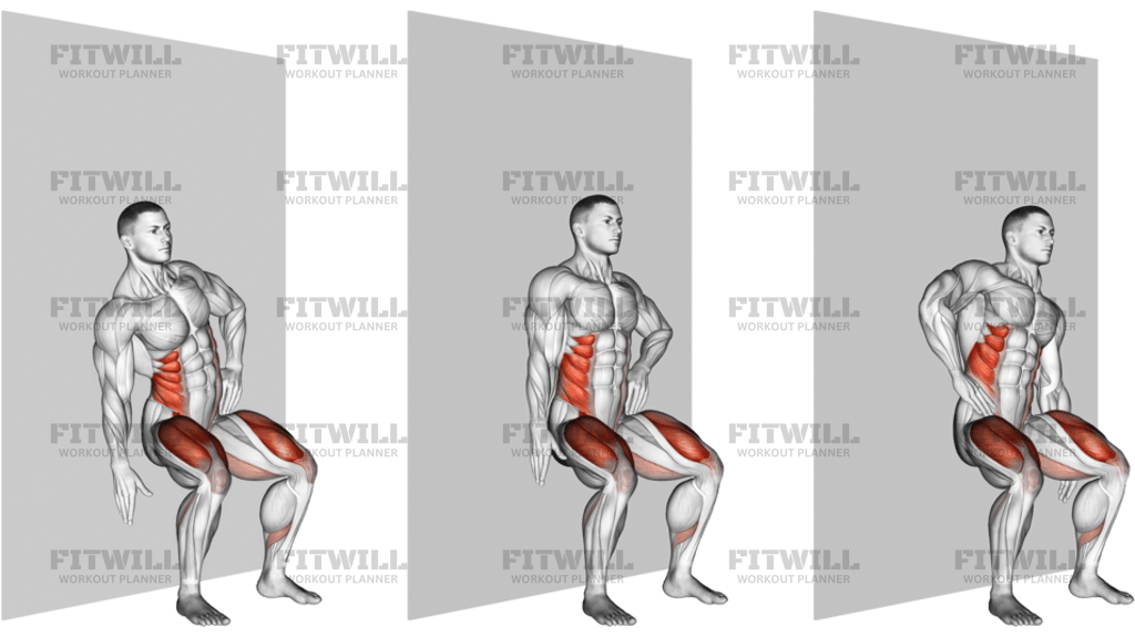 Abdominal Lateral Sentado Na Parede