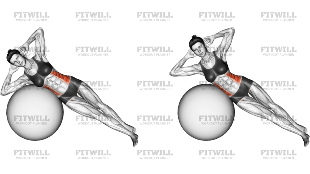 Side Bend On Stability Ball