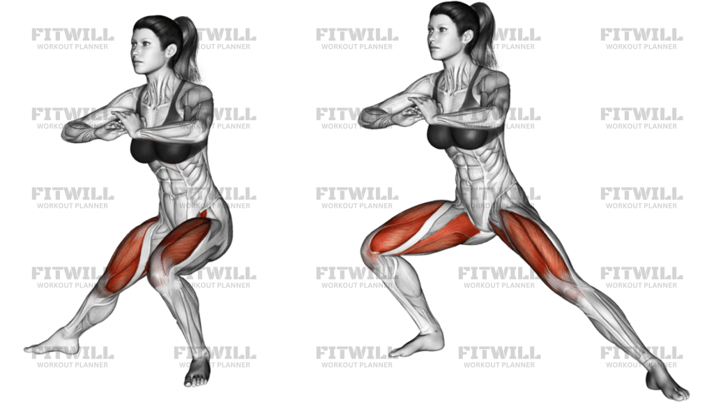 Úkrokový Strečink (Side Lunge Stretch)