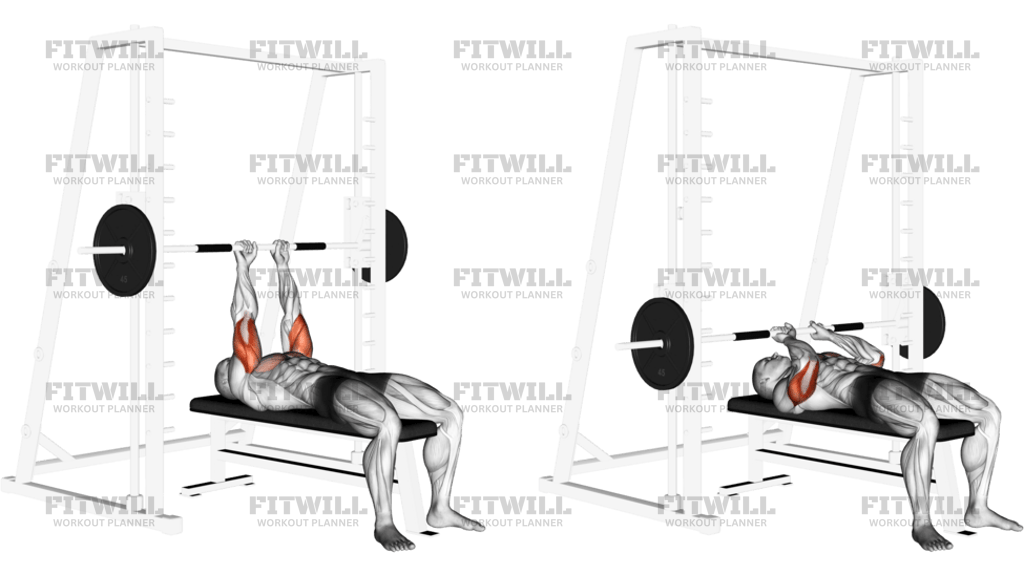 Smith Close-Grip Bench Press
