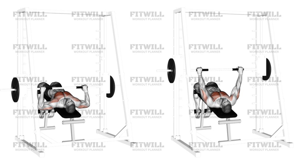 Smith Decline Bench Press