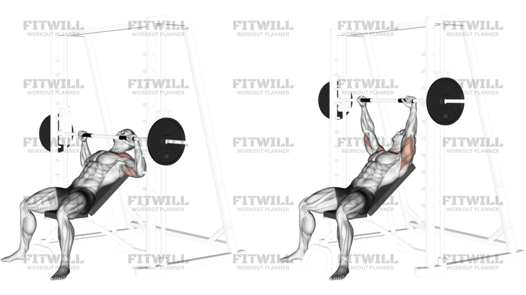 Smith Incline Bench Press