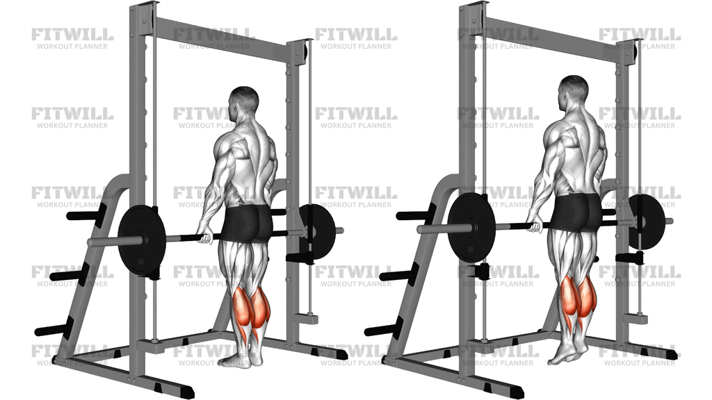 Smith Standing Leg Calf Raise