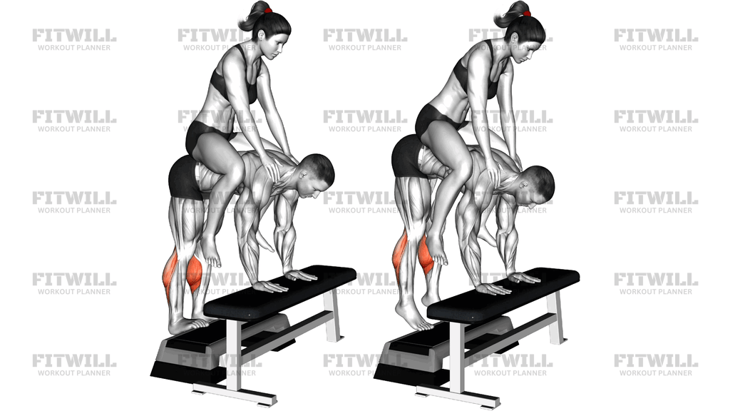 Weighted Donkey Calf Raise