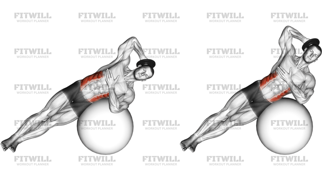 Weighted Side Bend On Stability Ball