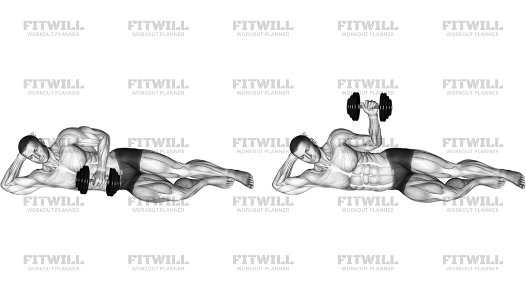 Dumbbell Lying External Shoulder Rotation: Exercise Guide, Techniques ...