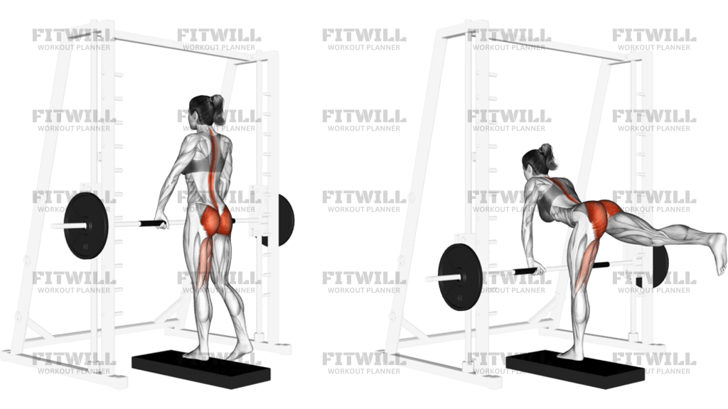 Smith One Leg Deadlift