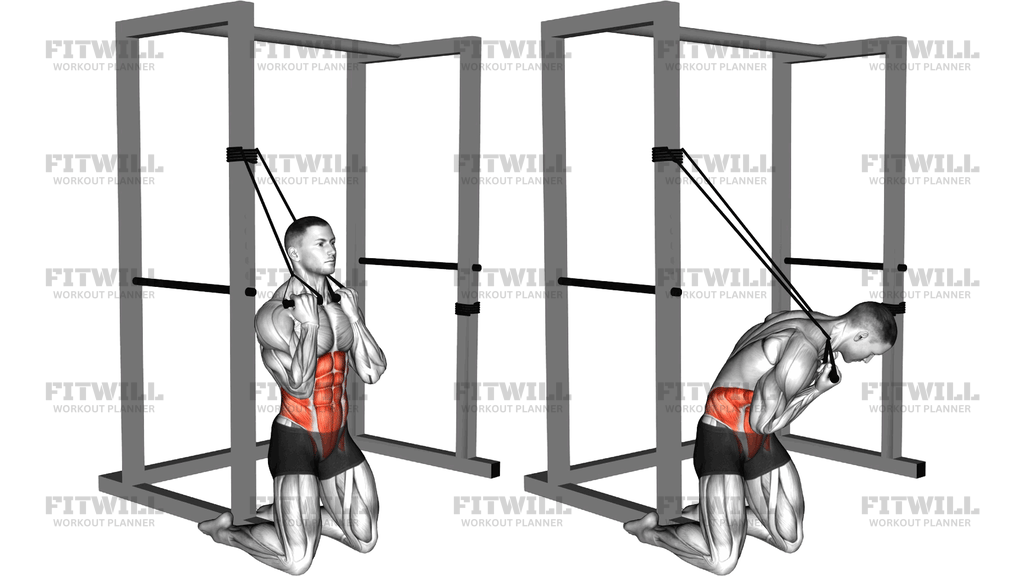 Band Kneeling Twisting Crunch