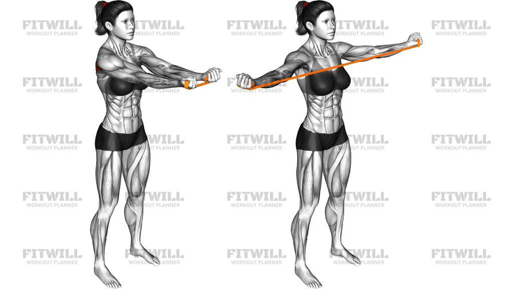 Resistance Band Supinated Grip Pull Apart