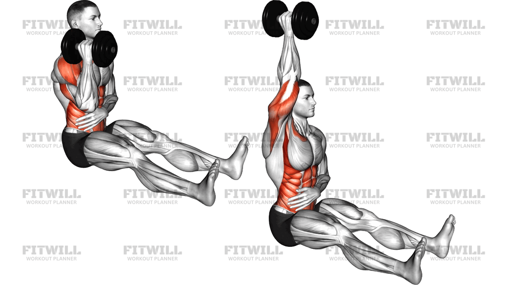 Dumbbell Single Arm Z Press