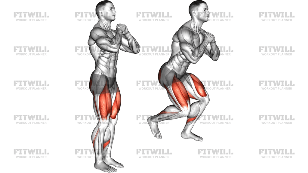 Bodyweight Narrow Squat Lunge