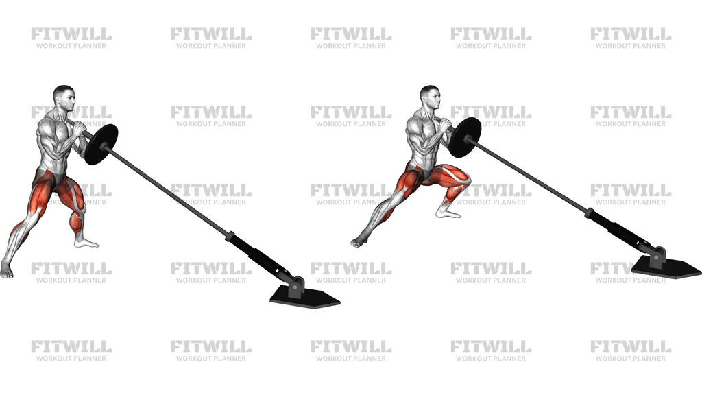 Landmine Cossack Squat