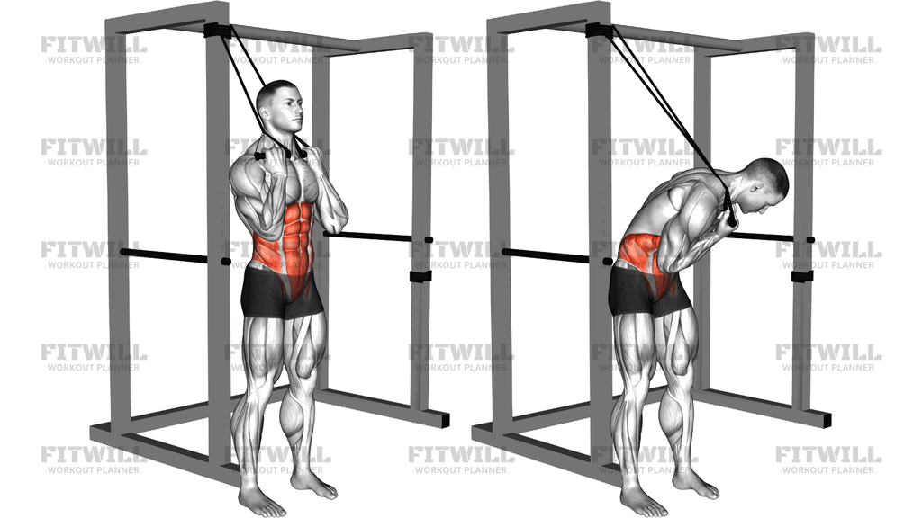 Band Standing Twisting Crunch
