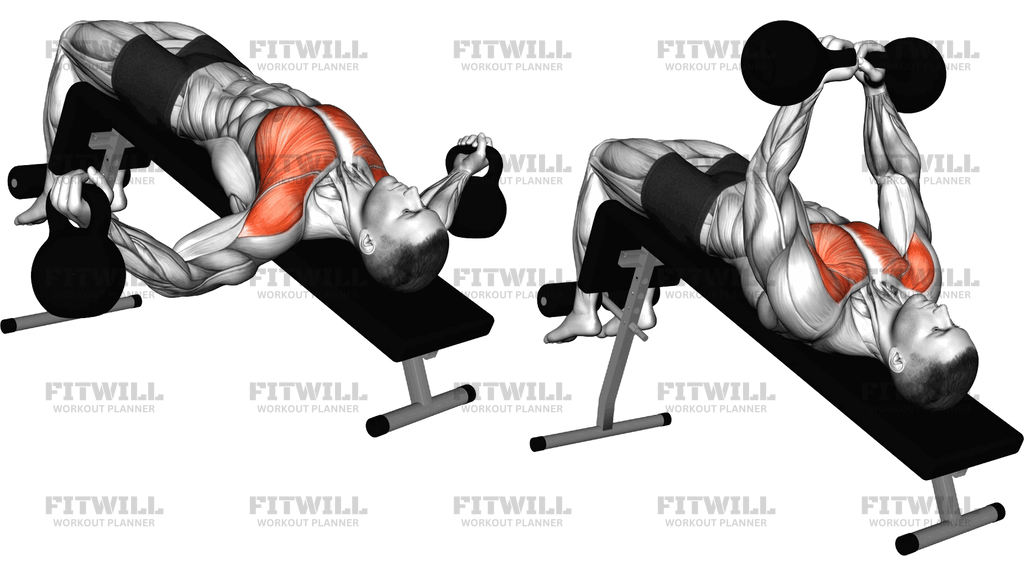 Kettlebell Decline Fly