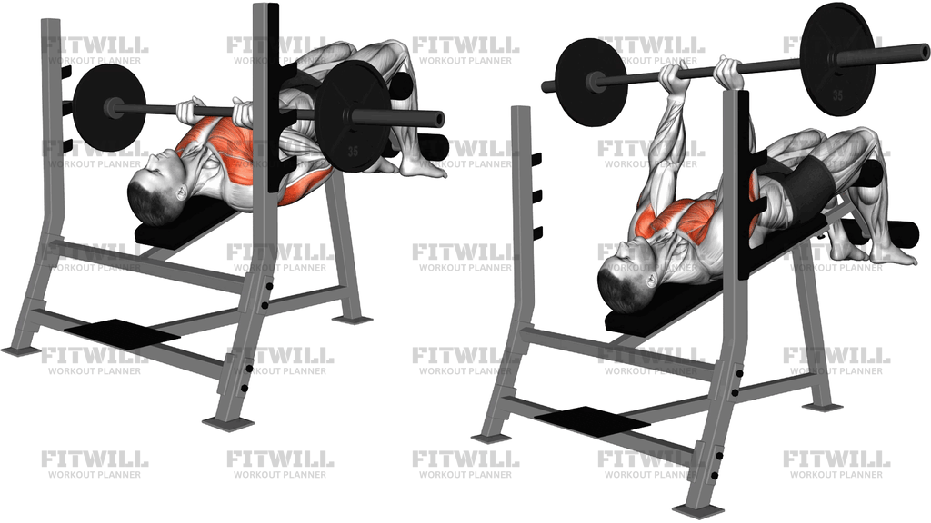 Barbell Decline Close Grip Press