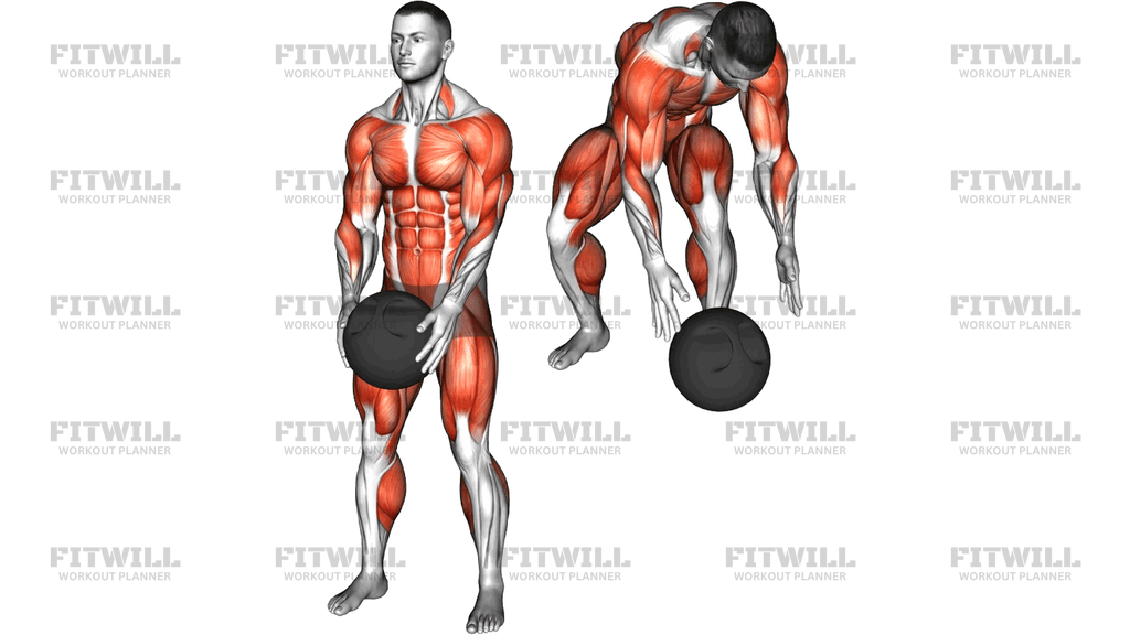 Medicine Ball Overhead Slam Circle